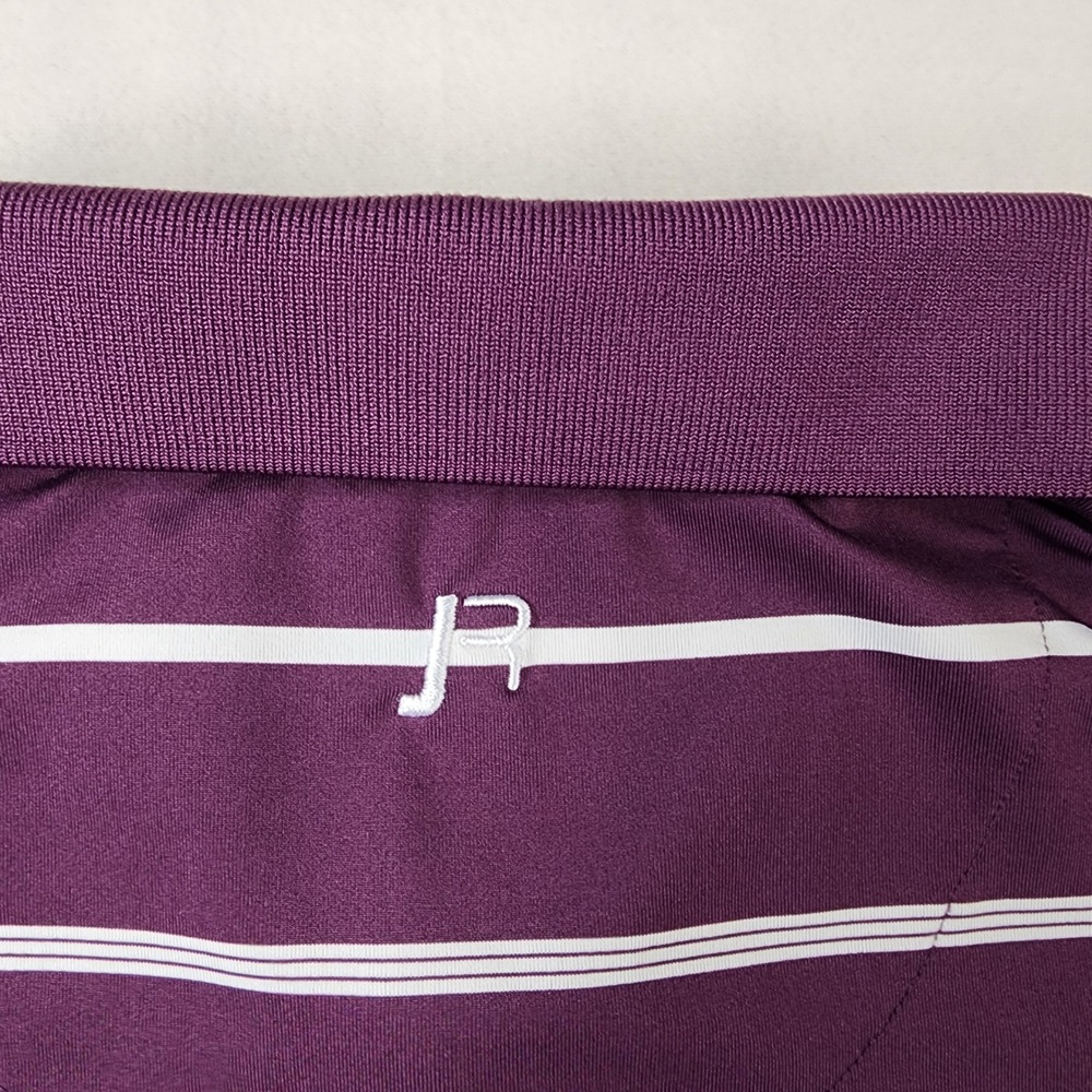 Bonobos Golf Polo Shirt Mens XXL Purple White Striped Slim Fit Short Sleeve - Picture 8 of 8